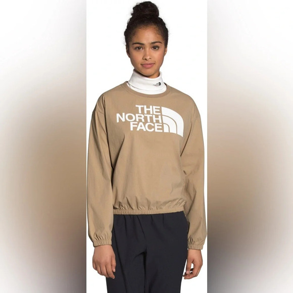 The North Face Explore City Woven Pullover Tan - Picture 1 of 10